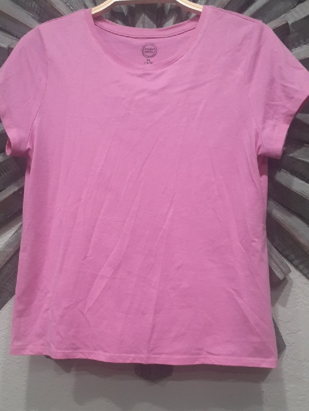 Girls wonder nation Pink Crewneck Tee
